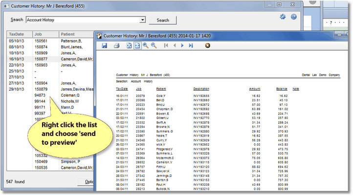 Customer History Viewer2