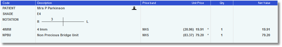 Line Items
