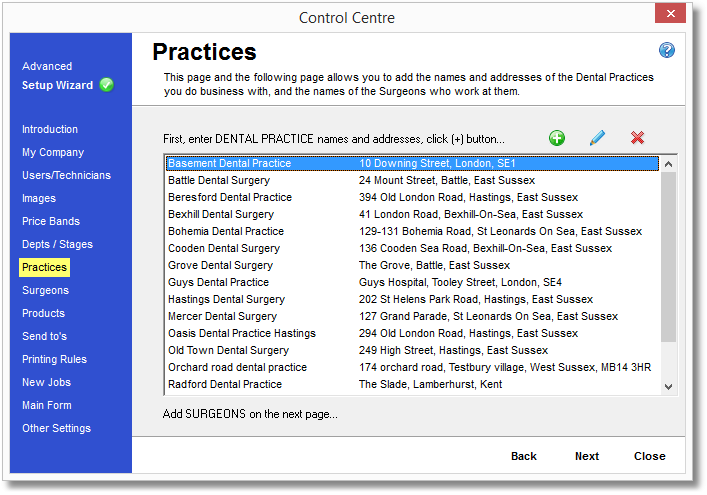 Control Centre-Practices