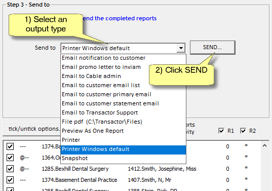 Print monthly invoices or statements3