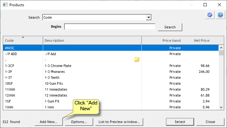 add a new sales item