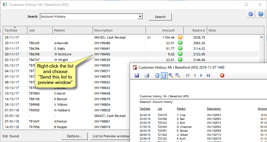 Customer History Viewer2