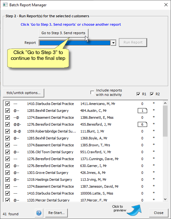 Print monthly invoices or statements4