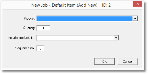 Control Centre-New Jobs-Add default item