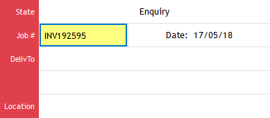 inv number on main form