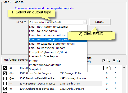 Print monthly invoices or statements3