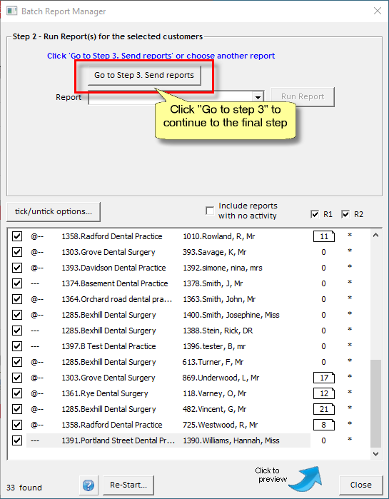 Print monthly invoices or statements4