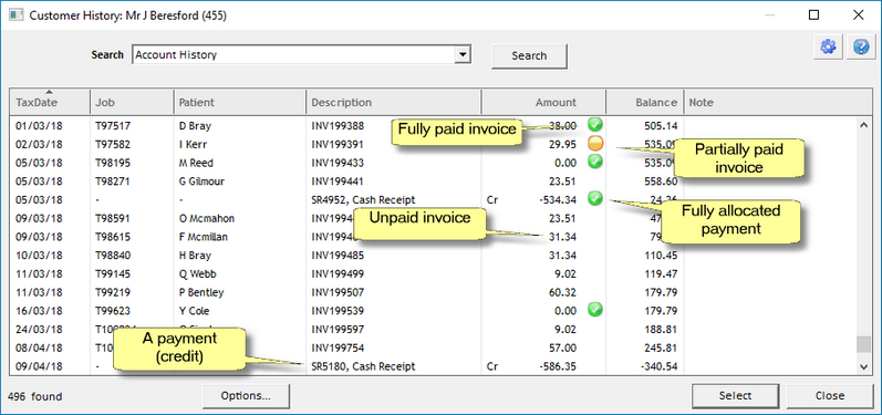 Customer History Viewer